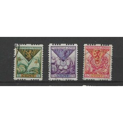 Netherlands R71-73 Syncopated perforation Child Welfare 1925 VFU/used  CV 150 €