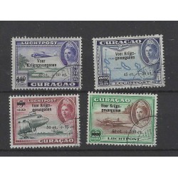 Curaçao LP41-44  Airmail  VFU/used CV 40 €