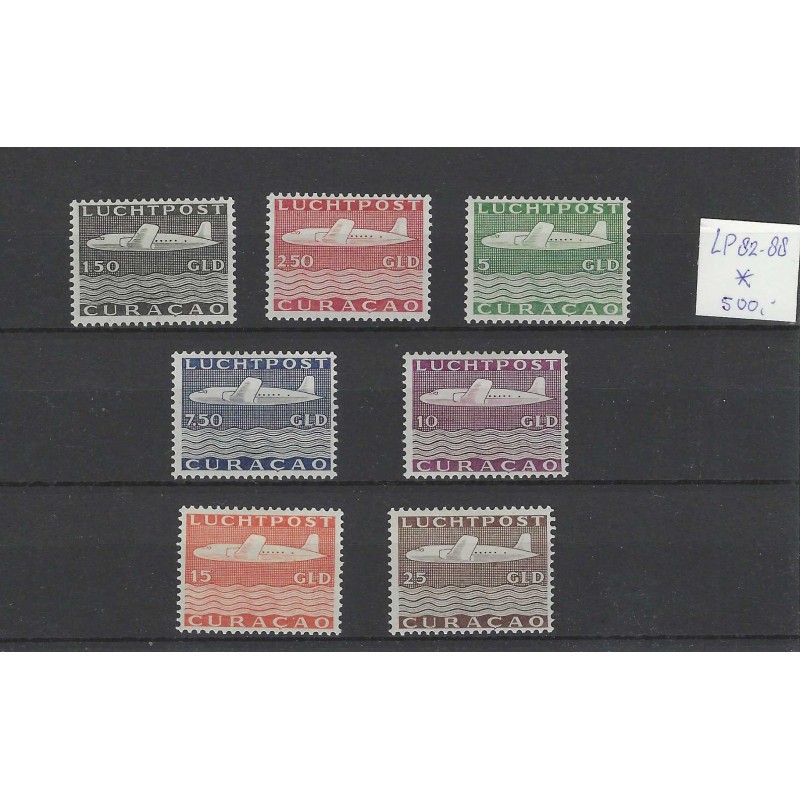 Curacao LP82-88 Luchtpost Vliegtuig  MH/ongebruikt  CV 525 €