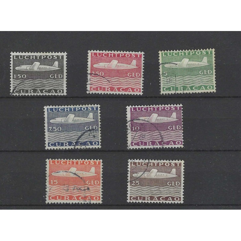 Curacao  LP82-88 Luchtpost Vliegtuig  VFU/gebr  CV  385 €