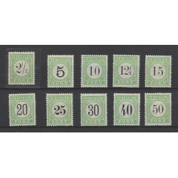 Curacao P1-10  Port 1889 serie MH/ongebruikt CV 947 €