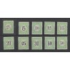 Curacao P1-10  Port 1889 serie MH/ongebruikt CV 947 €