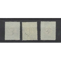 Curacao  P18-20  Port 1892  VFU/gebr  CV  135 €
