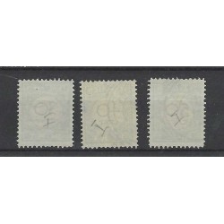 Curacao  P18-20  Port 1892  VFU/gebr  CV  135 €