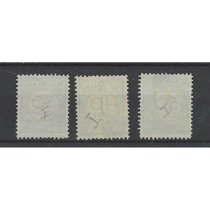 Curaçao  P18-20  Postage due 1892  VFU/used  CV  135 €