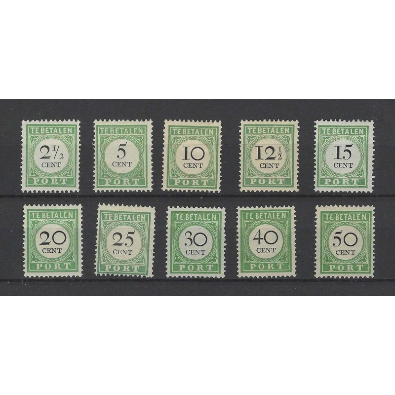Curacao P11-20  Port 1892 serie MH/ongebruikt CV 235 €