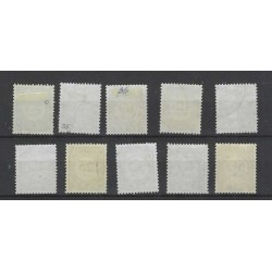 Curacao  P34-43  Port  1948 VFU/gebr  CV  255 €