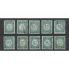 Curacao  P34-43  Port  1948 VFU/gebr  CV  255 €