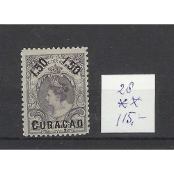 Curacao 28 Wilhelmina  MNH/postfris  CV 115 €