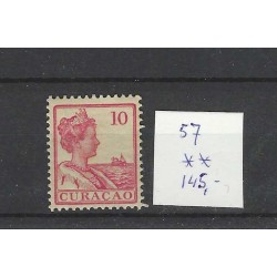 Curacao 57 Wilhelmina 10ct  MNH/postfris  CV 145 €  PRACHT  !!