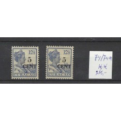 Curacao 74/74a  Hulpzegels  MNH/postfris  CV 265 €  PRACHT  !!