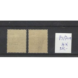Curacao 74/74a  Hulpzegels  MNH/postfris  CV 265 €  PRACHT  !!