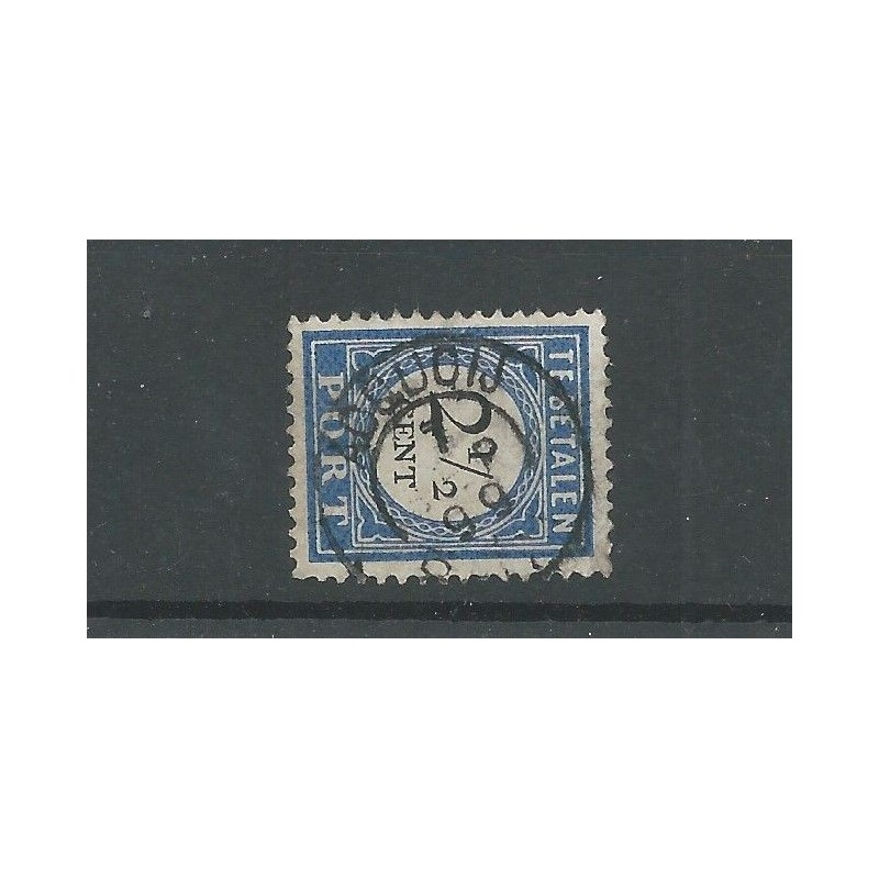 Netherlands P16 with "ACQUOIJ 1899" small round cancel VFU/used  CV 120+ €