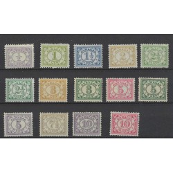 Curaçao 44-56  Numeral  MNH  CV 150 €  EXTREMELY FINE  !!