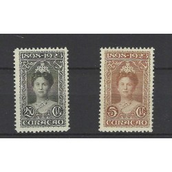 Curacao 75-81 Wilhelmina 1923   MNH/postfris  CV 725 €  PRACHT  !!