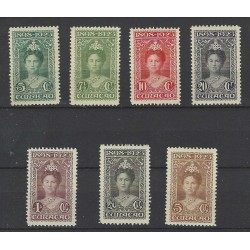 Curaçao 75-81 Wilhelmina 1923   MNH  CV 725 €  EXTREMELY FINE  !!
