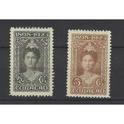 Curacao 75-81 Wilhelmina 1923   MNH/postfris  CV 725 €  PRACHT  !!