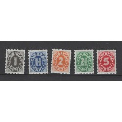 Curacao 153-157 Cijfer Indische druk    MNH/postfris  CV 33 €  PRACHT  !!