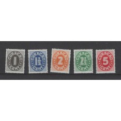 Curacao 153-157 Cijfer Indische druk    MNH/postfris  CV 33 €  PRACHT  !!