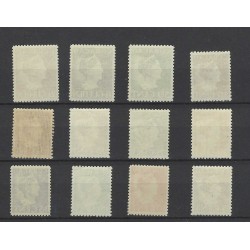 Curacao 141-152 Wilhemina  MNH/postfris  CV 200 €  PRACHT  !!