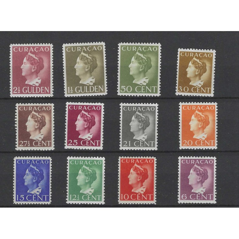 Curacao 141-152 Wilhemina MNH/postfris CV 200 € PRACHT !! Curacao 141-152 Wilhemina MNH/postfris CV 200 € PRACHT !!