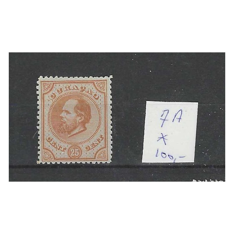 Curacao 7A Willem III 1873 MH/ongebr CV 100 € Pracht !! Curacao 7A Willem III 1873 MH/ongebr CV 100 € Pracht !!