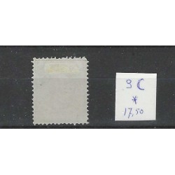 Curacao  3C Willem III 1873  MH/ongebr CV 17,50 € Pracht !!