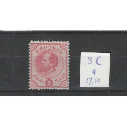 Curacao  3C Willem III 1873  MH/ongebr CV 17,50 € Pracht !!