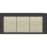 Curacao  14 Cijfer strip van 3 met 2x MNH en 1x MH/ongebr CV 15+ € Pracht !!