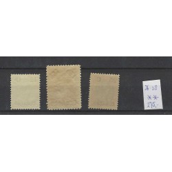 Curacao  26-28  Wilhelmina met opdruk MNH/postfris CV 275 € Pracht !!
