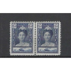 Curaçao 93 pair Wilhelmina MNH  CV 20 €  EXTREMELY FINE  !!