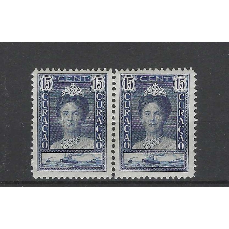 Curacao 93 paartje Wilhelmina MNH/postfris CV 20 € PRACHT !! Curacao 93 paartje Wilhelmina MNH/postfris CV 20 € PRACHT !!