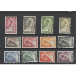 Curacao 126-137 Wilhelmina  MNH/postfris  CV 300 €  PRACHT  !!
