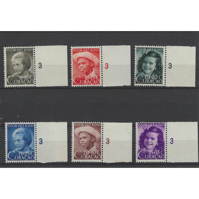 Curacao 200-205 Kind 1948 MNH/postfris CV 20 € PRACHT !! Curacao 200-205 Kind 1948 MNH/postfris CV 20 € PRACHT !!