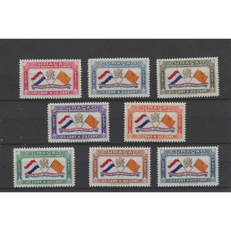 Curacao LP18-25 Luchtpost Bernhardfonds MNH/postfris CV 320 € Curacao LP18-25 Luchtpost Bernhardfonds MNH/postfris CV 320 €