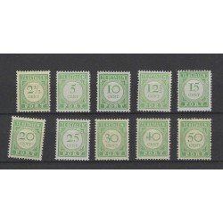 Curacao P21-30 Port 1915  MNH/postfris CV 90 €
