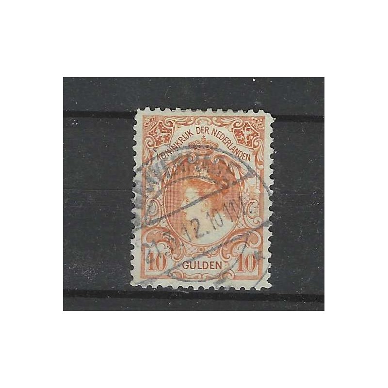 Nederland 80 Wilhelmina 10Gld VFU/gebr CV 850 € Nederland 80 Wilhelmina 10Gld VFU/gebr CV 850 €
