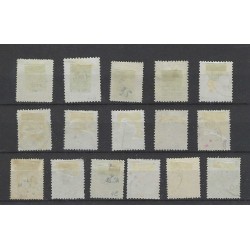 Suriname 1-15 Willem III 1873 set VFU/used CV 407 €