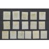 Suriname 1-15 Willem III 1873 set VFU/gebr CV 407 €