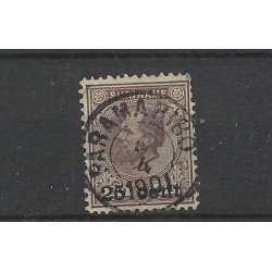 Suriname 12  Willem III 1873 VFU/gebr CV 50 €