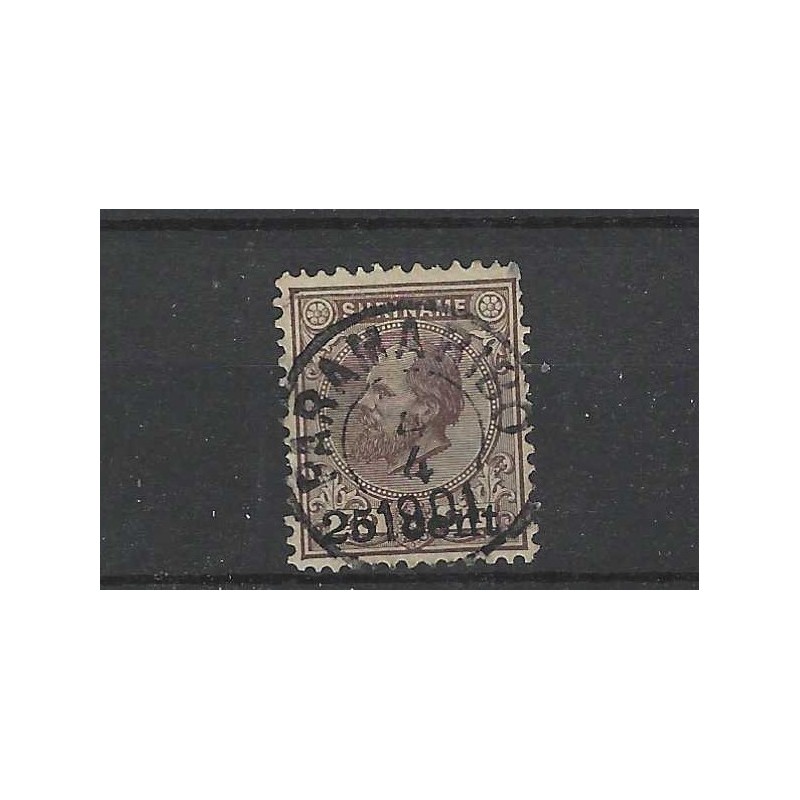 Suriname 12  Willem III 1873 VFU/gebr CV 50 €