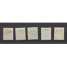 Suriname 16-20  Numeral set VFU/used CV 14 €