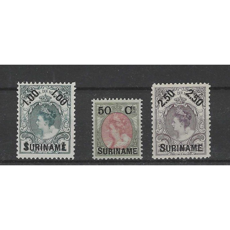 Suriname 34-36  Hulpuitgifte  MH/ongebr CV 100 €
