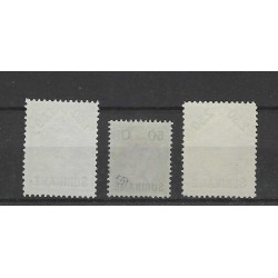 Suriname 34-36  Provisional issue  MH/unused CV 100 €