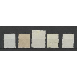 Suriname 60-64 Kroontjes opdruk  MH/ongebr CV  276 €