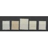 Suriname 60-64 Kroontjes opdruk  MH/ongebr CV  276 €