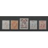 Suriname 60-64 Kroontjes overprint  MH/unused CV  276 €