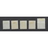 Suriname 60-64  Kroontjesopdrukken VFU/gebr CV  250 €