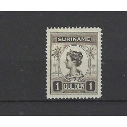 Suriname 100D  Wilhelmina MNH/postfris  CV  60 €