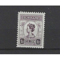 Suriname  102C Wilhelmina MNH/postfris  CV 200 € Pracht exemplaar!!